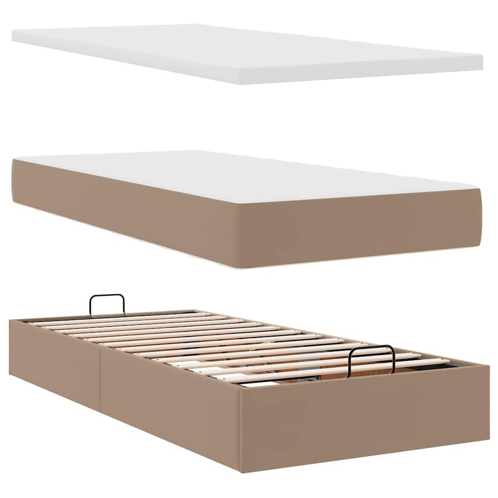 osmannisk sengeramme med madras 80x200 cm kunstlæder