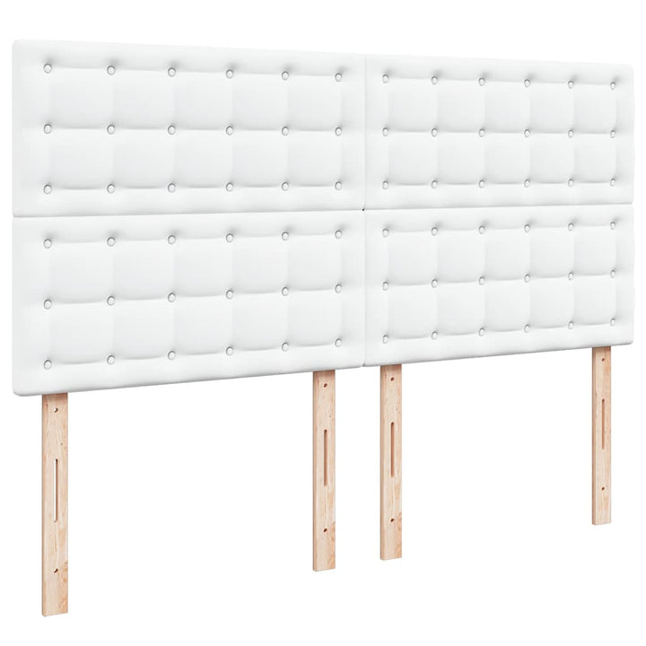 osmannisk sengeramme med madras 160x200 cm kunstlæder hvid