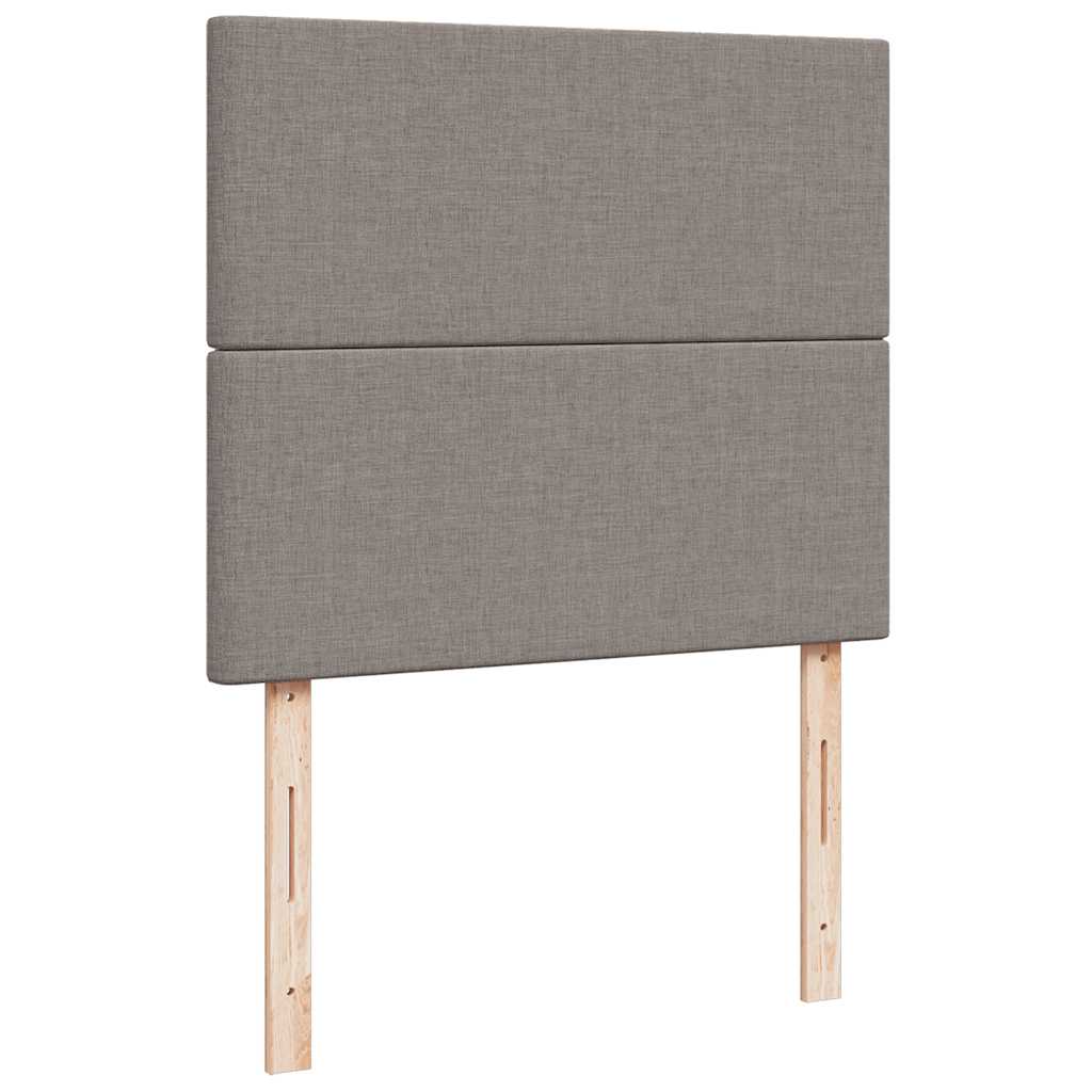 osmannisk sengeramme med madras 120x190 cm stof gråbrun