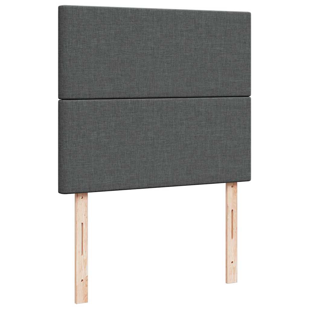 osmannisk sengeramme med madras 120x200 cm stof mørkegrå