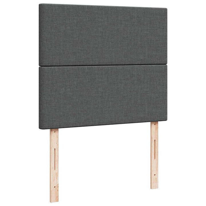 osmannisk sengeramme med madras 120x200 cm stof mørkegrå