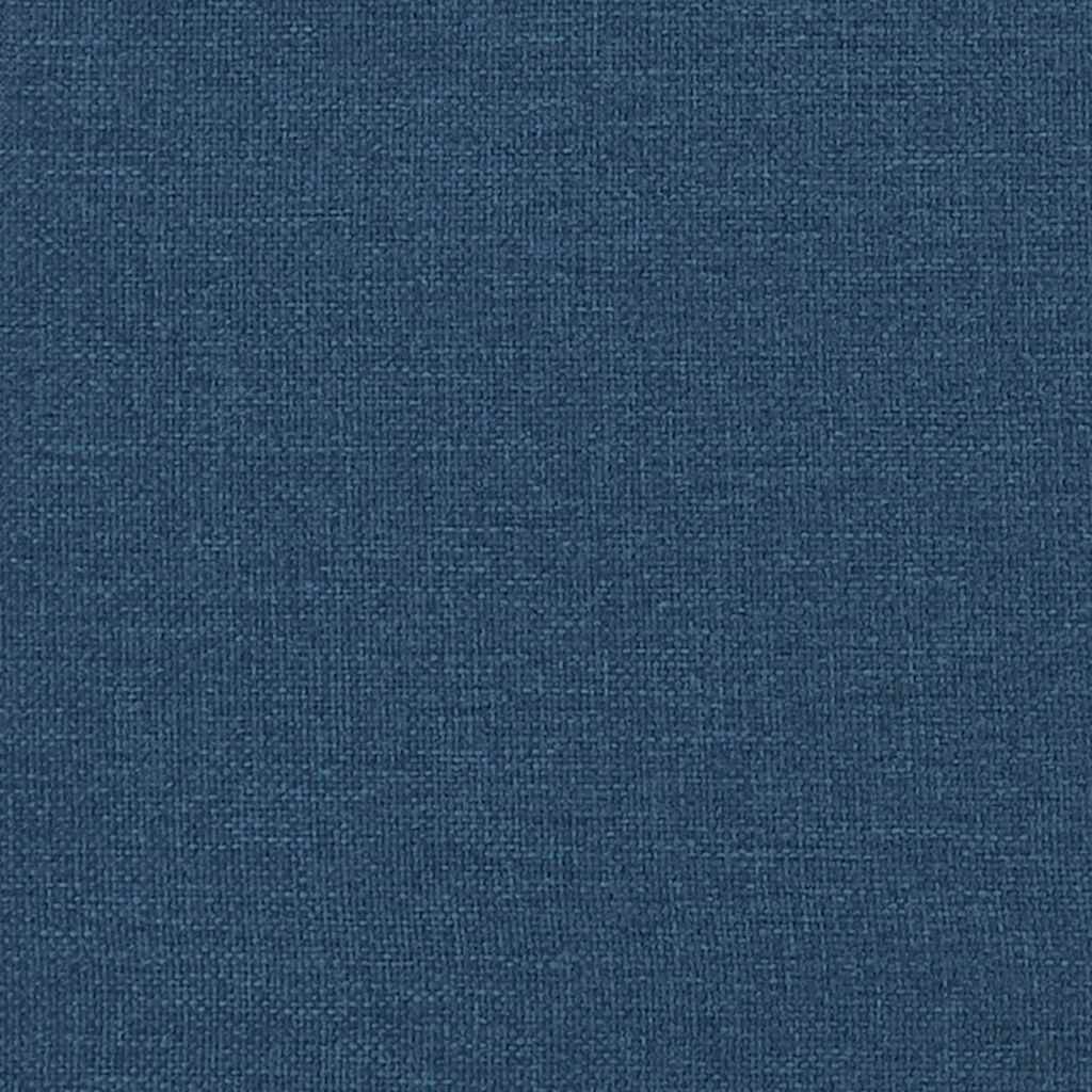 osmannisk sengeramme med madras 160x200 cm stof blå