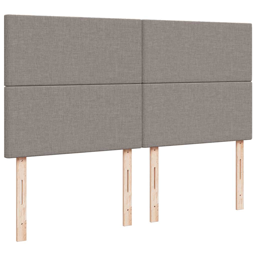osmannisk sengeramme med madras 180x200 cm stof gråbrun