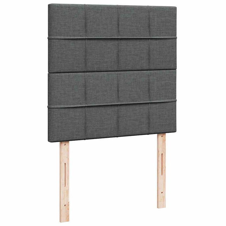 osmannisk sengeramme med madras 100x200 cm stof mørkegrå