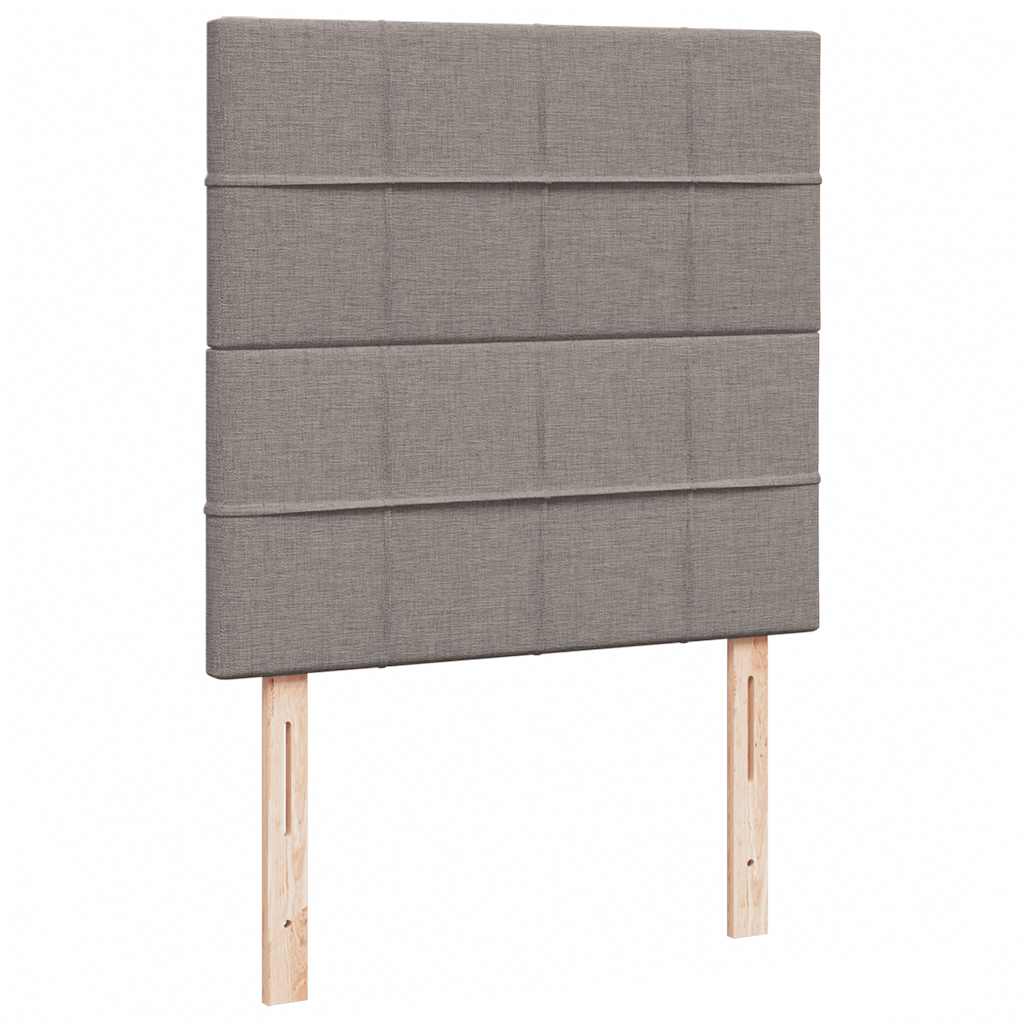 osmannisk sengeramme med madras 100x200 cm stof gråbrun