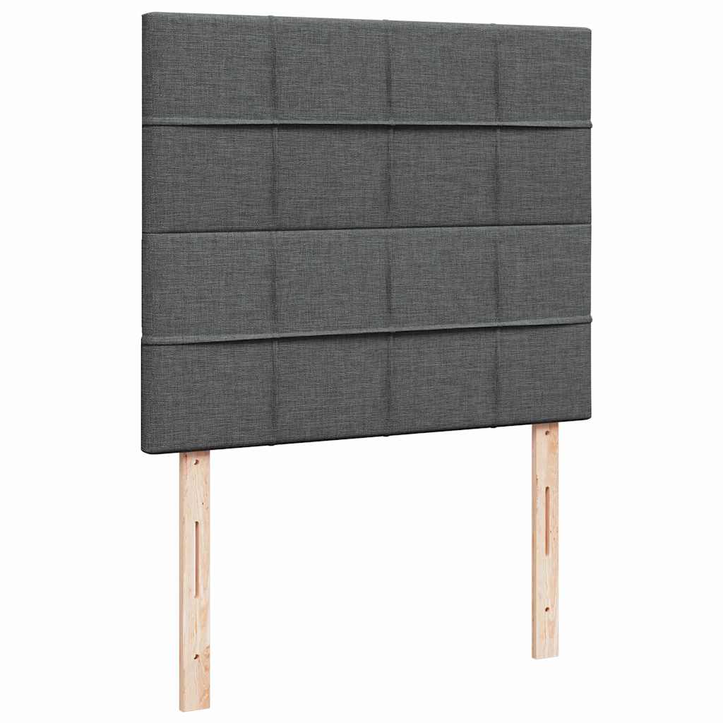 osmannisk sengeramme med madras 120x190 cm stof mørkegrå