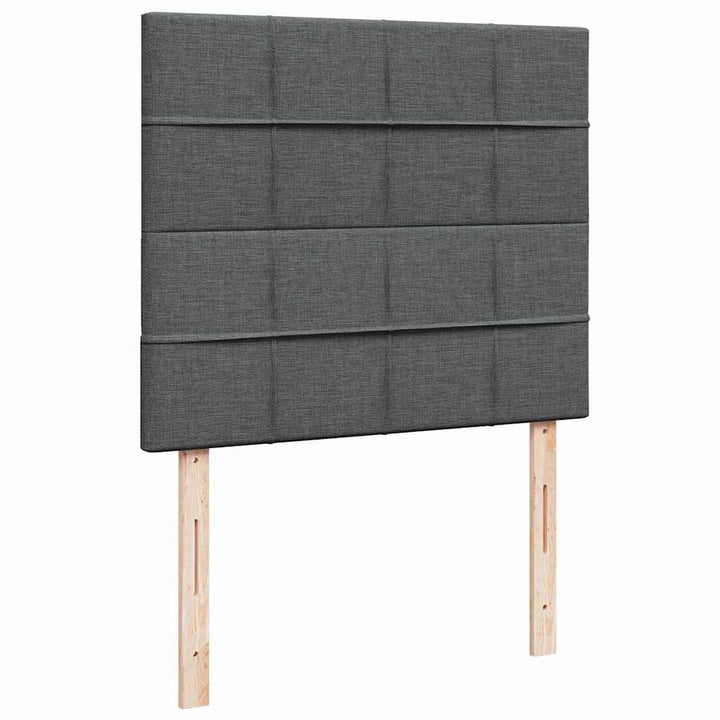 osmannisk sengeramme med madras 120x190 cm stof mørkegrå