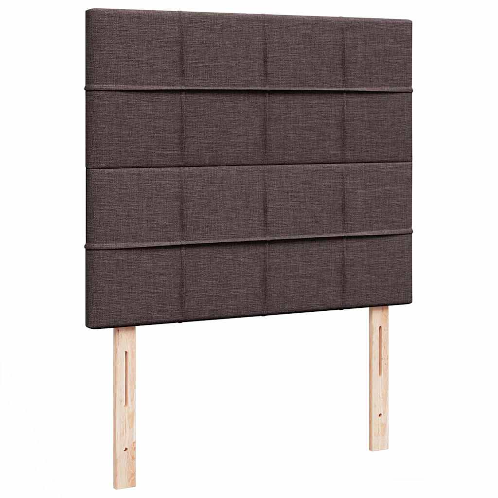 osmannisk sengeramme med madras 120x200 cm stof mørkebrun
