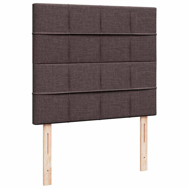 osmannisk sengeramme med madras 120x200 cm stof mørkebrun