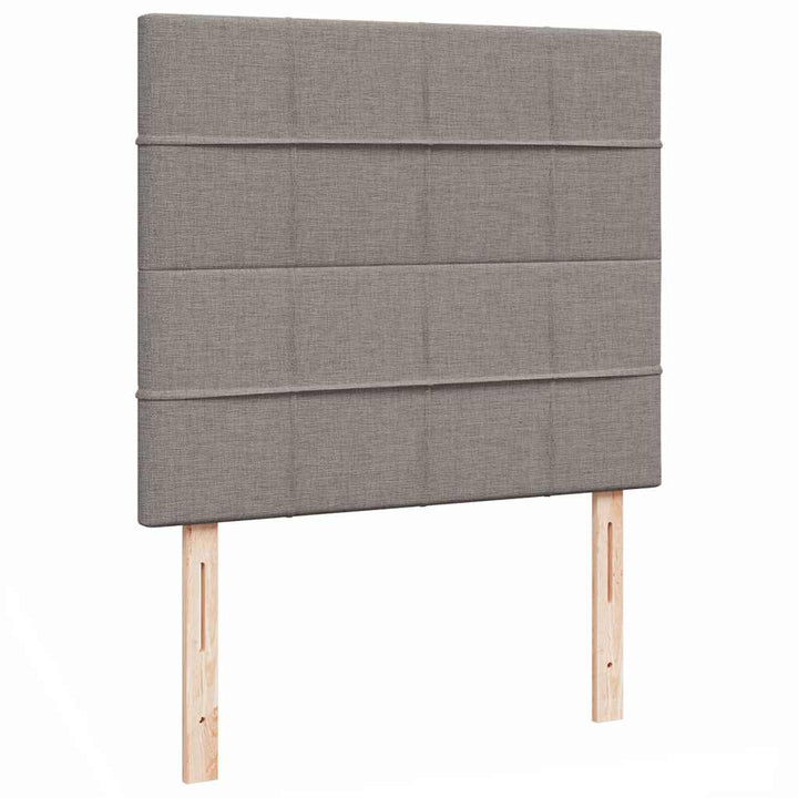 osmannisk sengeramme med madras 120x200 cm stof gråbrun