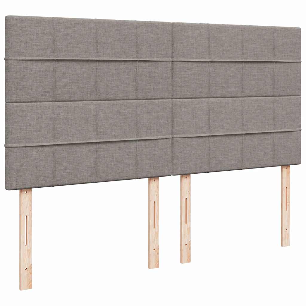 osmannisk sengeramme med madras 180x200 cm stof gråbrun