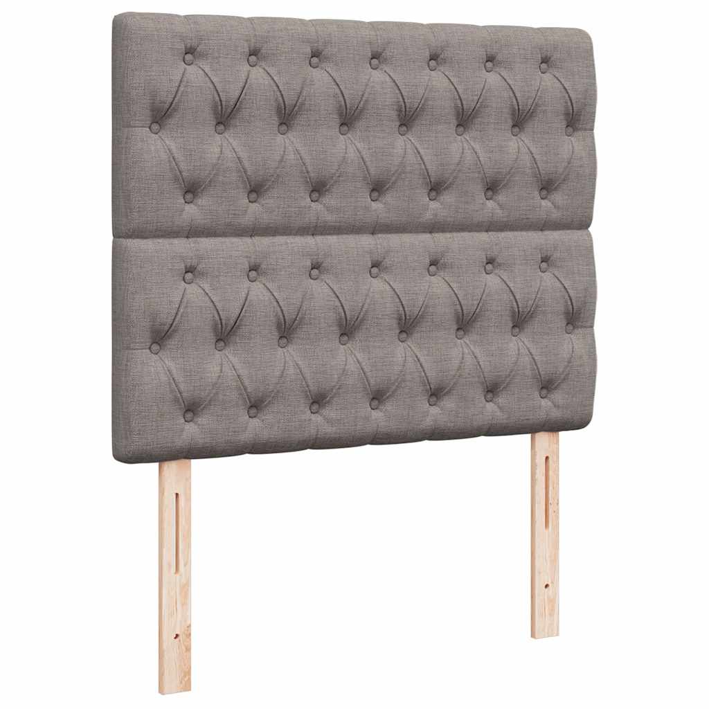 osmannisk sengeramme med madras 120x190 cm stof gråbrun