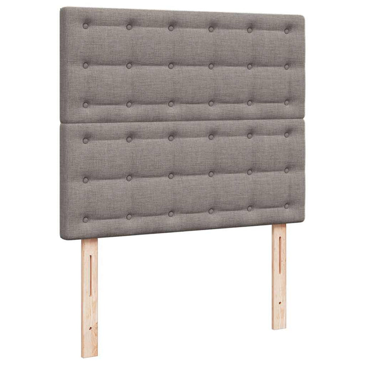 osmannisk sengeramme med madras 120x200 cm stof gråbrun