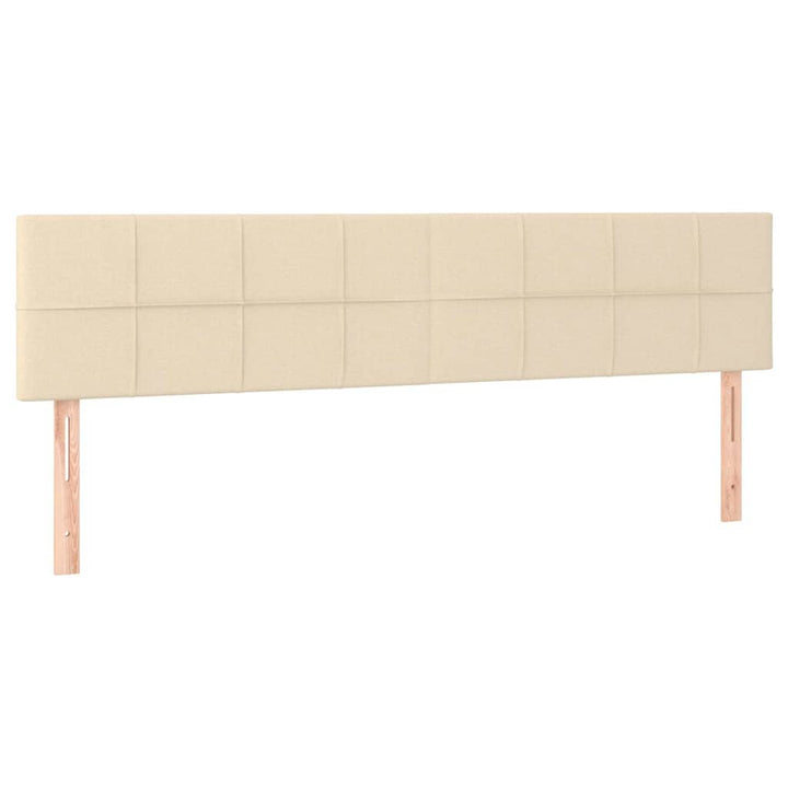 osmannisk sengeramme med madrasser 160x200 cm stof cremefarvet