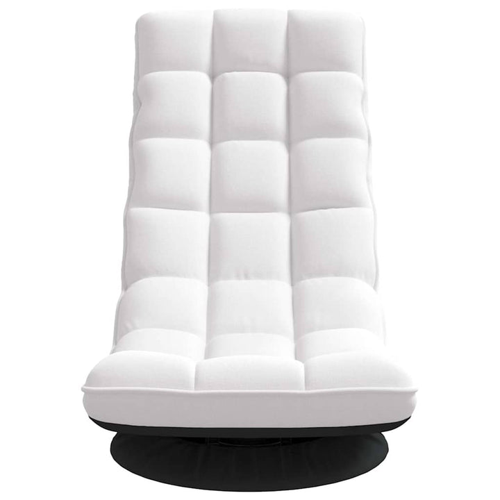 drejelig gulvstol 70x51x79 cm stof hvid