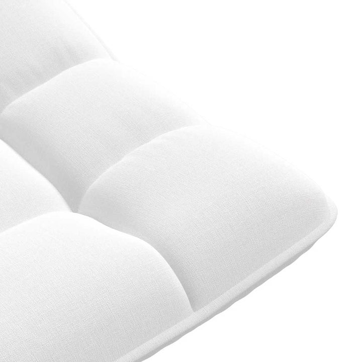 drejelig gulvstol 70x51x79 cm stof hvid