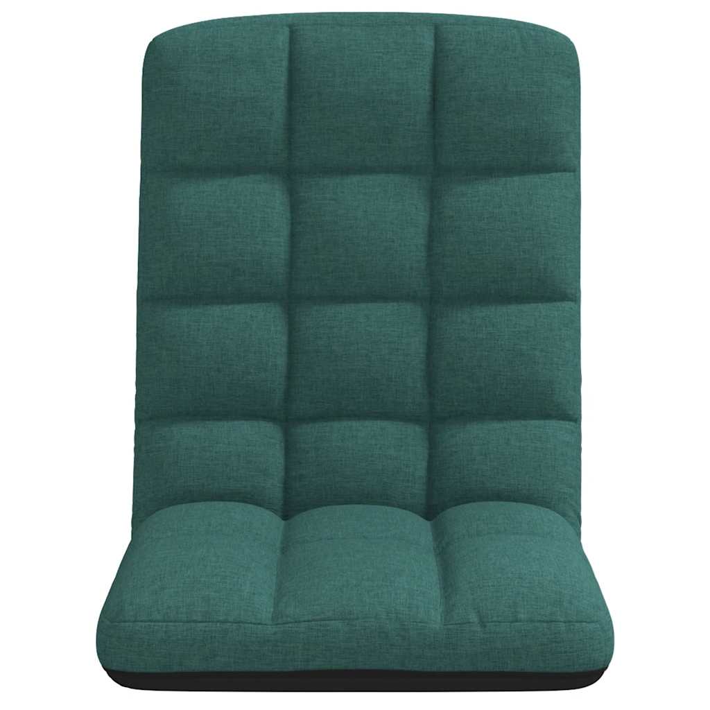 foldbar gulvstol 71x51x62 cm stof mørkegrøn