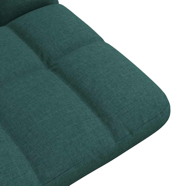 foldbar gulvstol 71x51x62 cm stof mørkegrøn