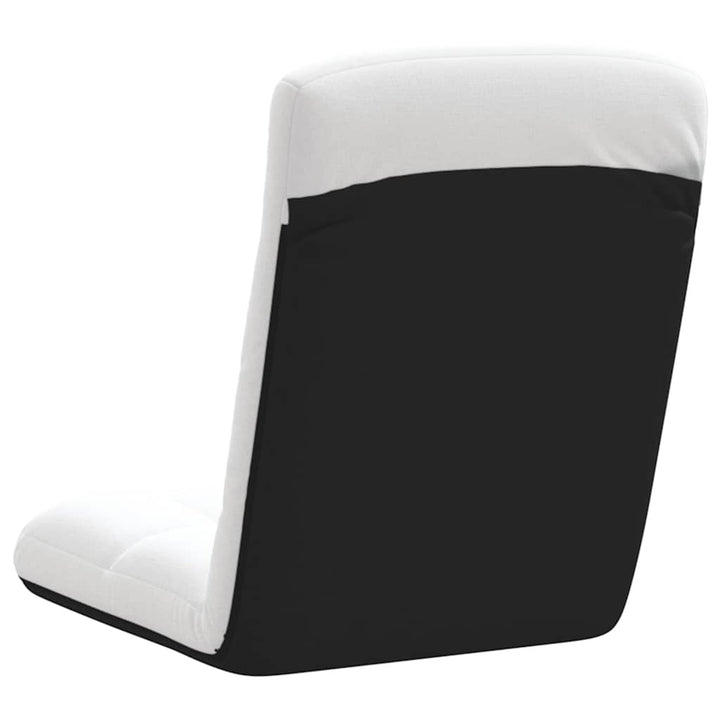 foldbar gulvstol 71x51x62 cm stof hvid