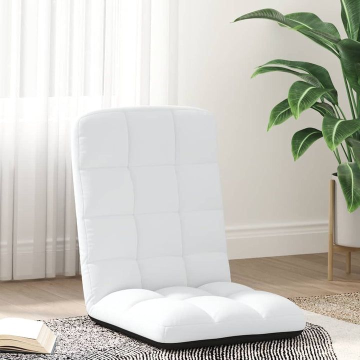 foldbar gulvstol 71x51x62 cm stof hvid