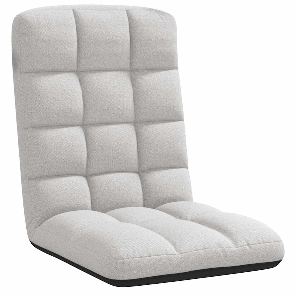 foldbar gulvstol 71x51x62 cm stof skygrå