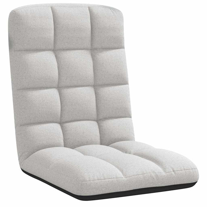 foldbar gulvstol 71x51x62 cm stof skygrå