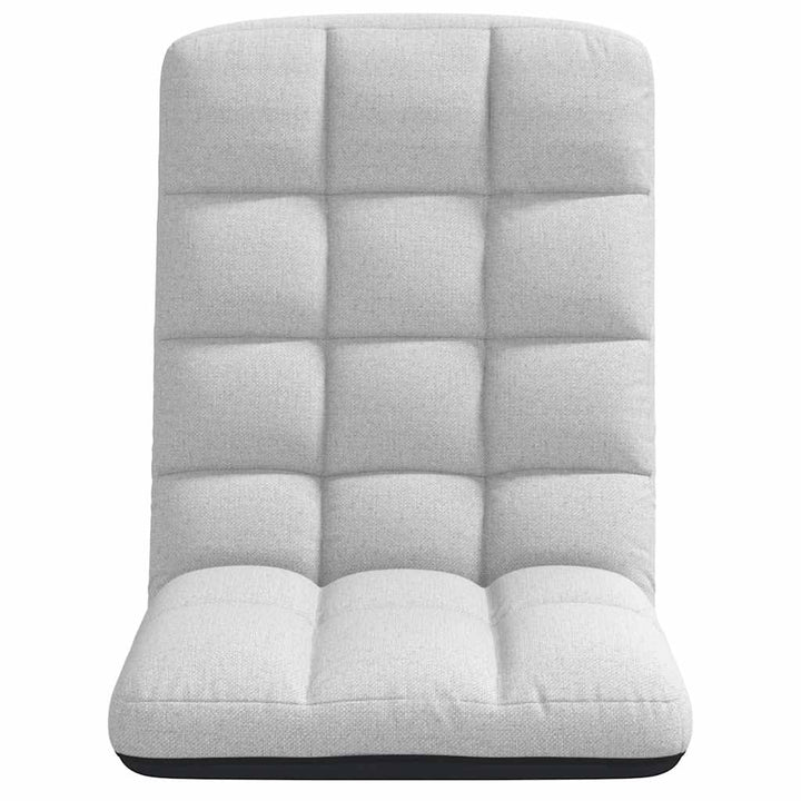 foldbar gulvstol 71x51x62 cm stof skygrå