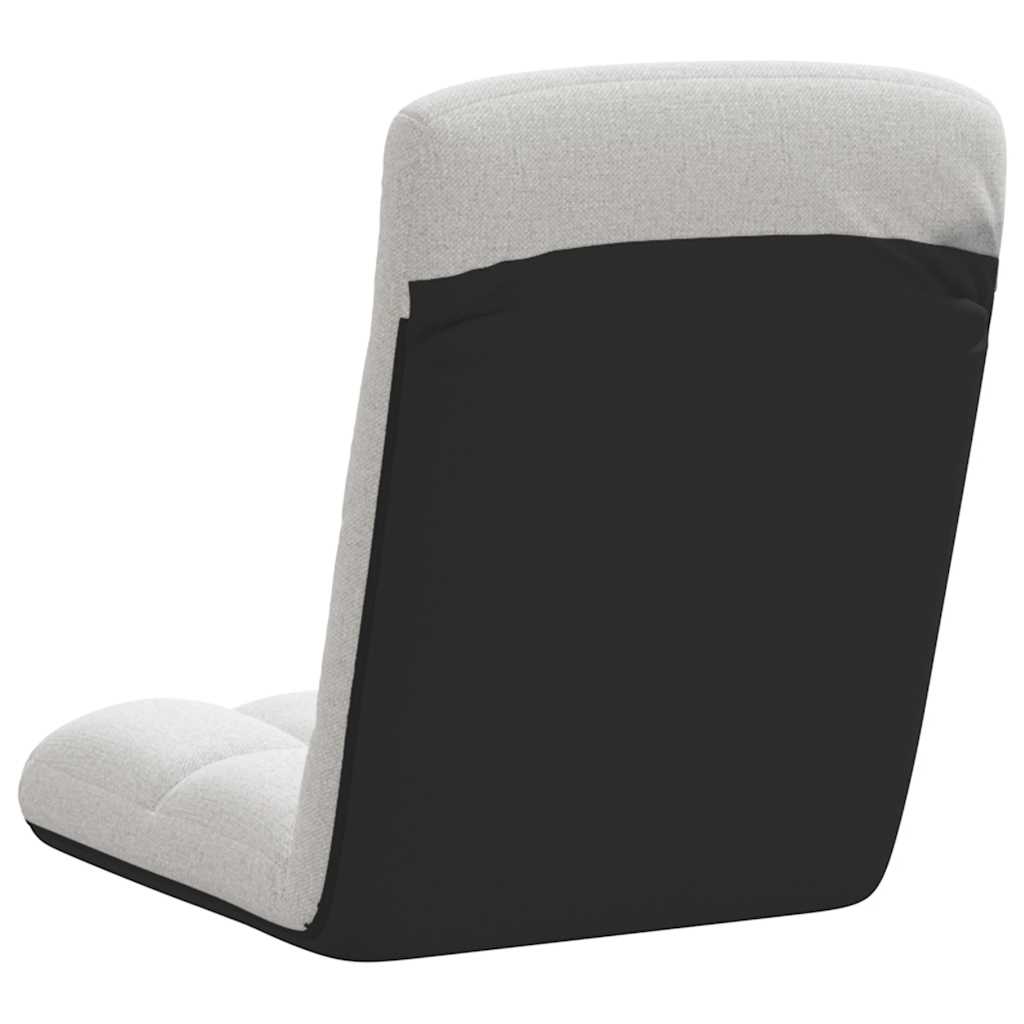 foldbar gulvstol 71x51x62 cm stof skygrå