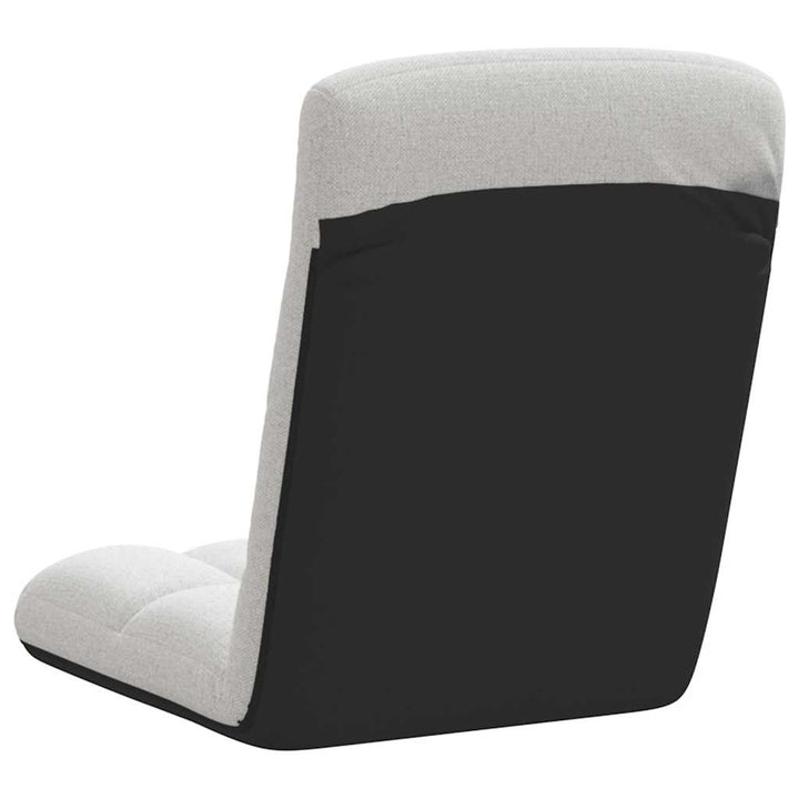 foldbar gulvstol 71x51x62 cm stof skygrå