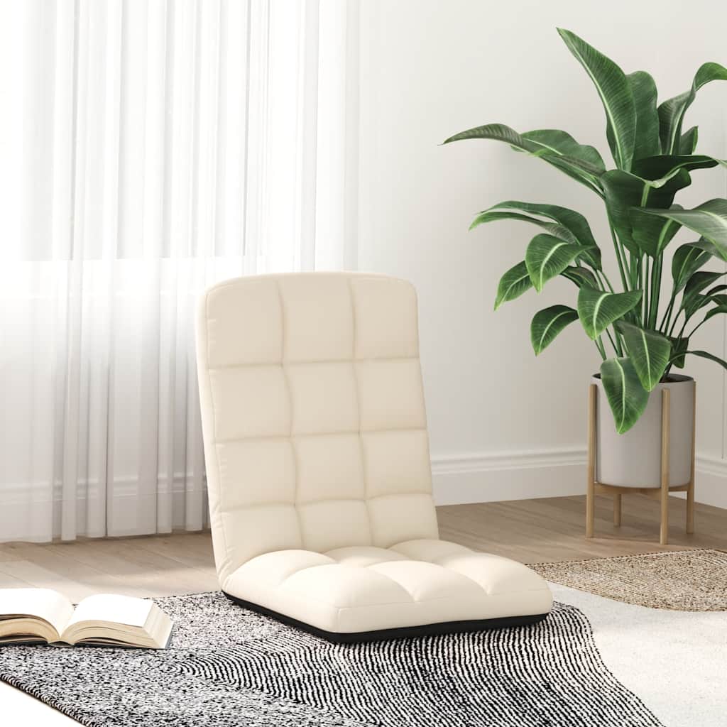 foldbar gulvstol i hør 71x51x62 cm