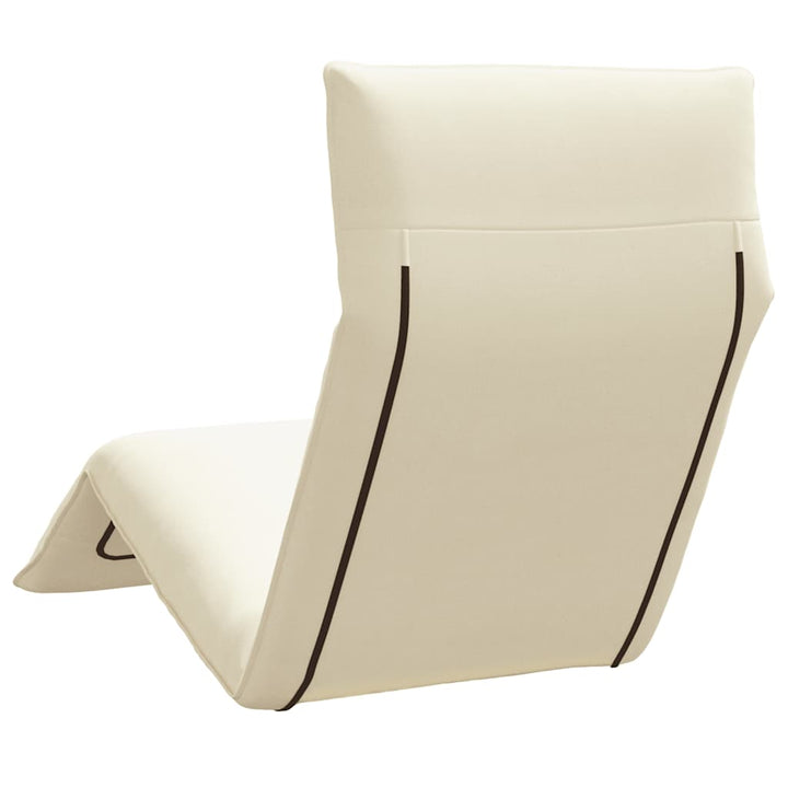 foldbar liggestol 175x54x8,5 cm oxfordstof cremefarvet