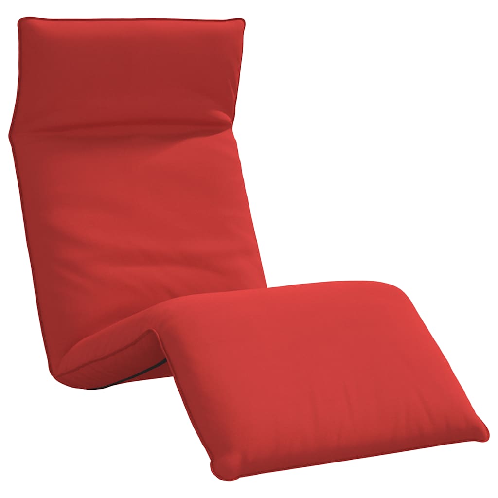 foldbar liggestol 175x54x8,5 cm oxfordstof rød