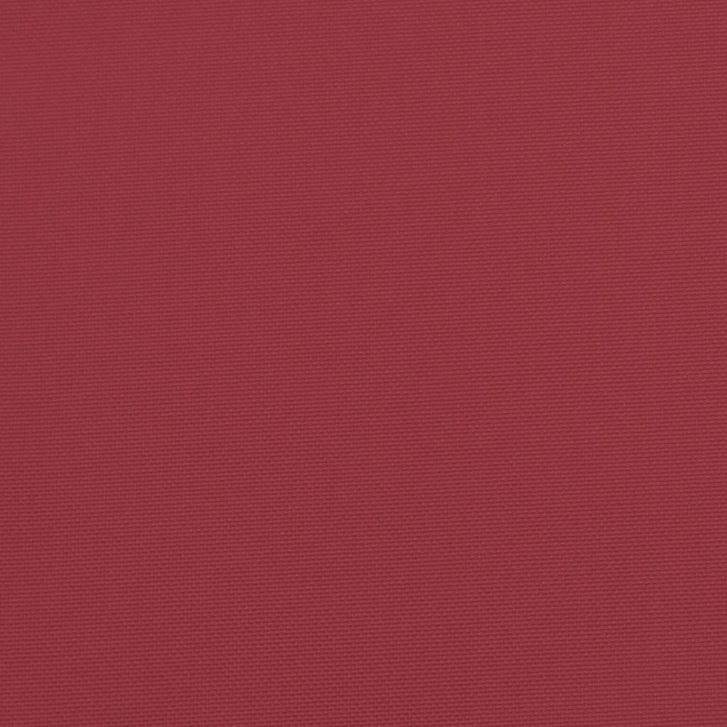 foldbar liggestol 175x54x8,5 cm oxfordstof vinrød