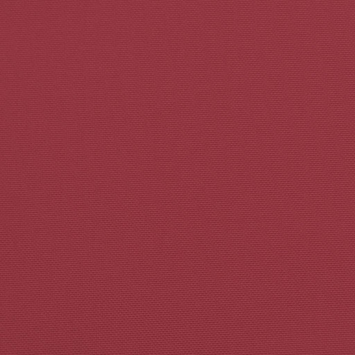 foldbar liggestol 175x54x8,5 cm oxfordstof vinrød