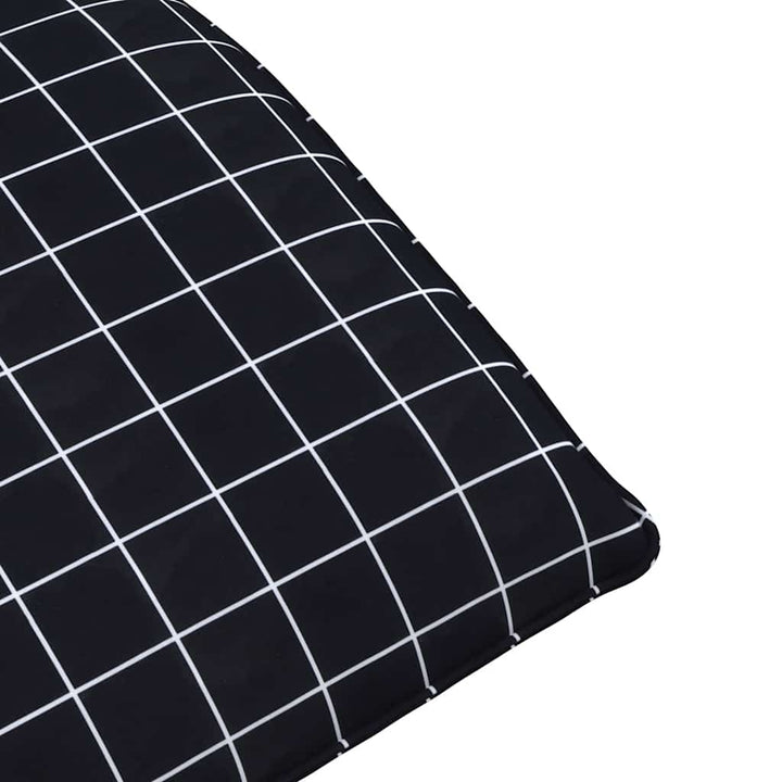 foldbar liggestol 175x54x8,5 cm oxfordstof sortternet