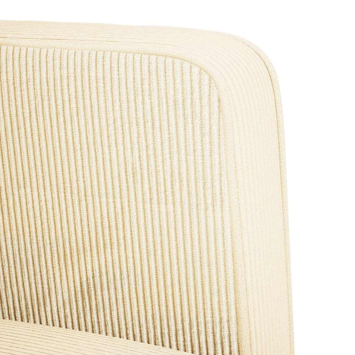 sofastol med armlæn 54 cm fløjlsstof cremefarvet