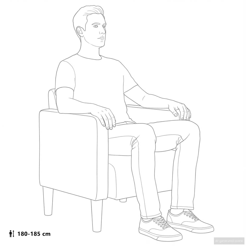 sofastol med armlæn 54 cm fløjlsstof cremefarvet