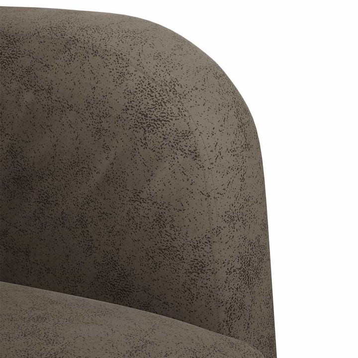 sofastol med armlæn 54 cm kunstlæder mørkegrå