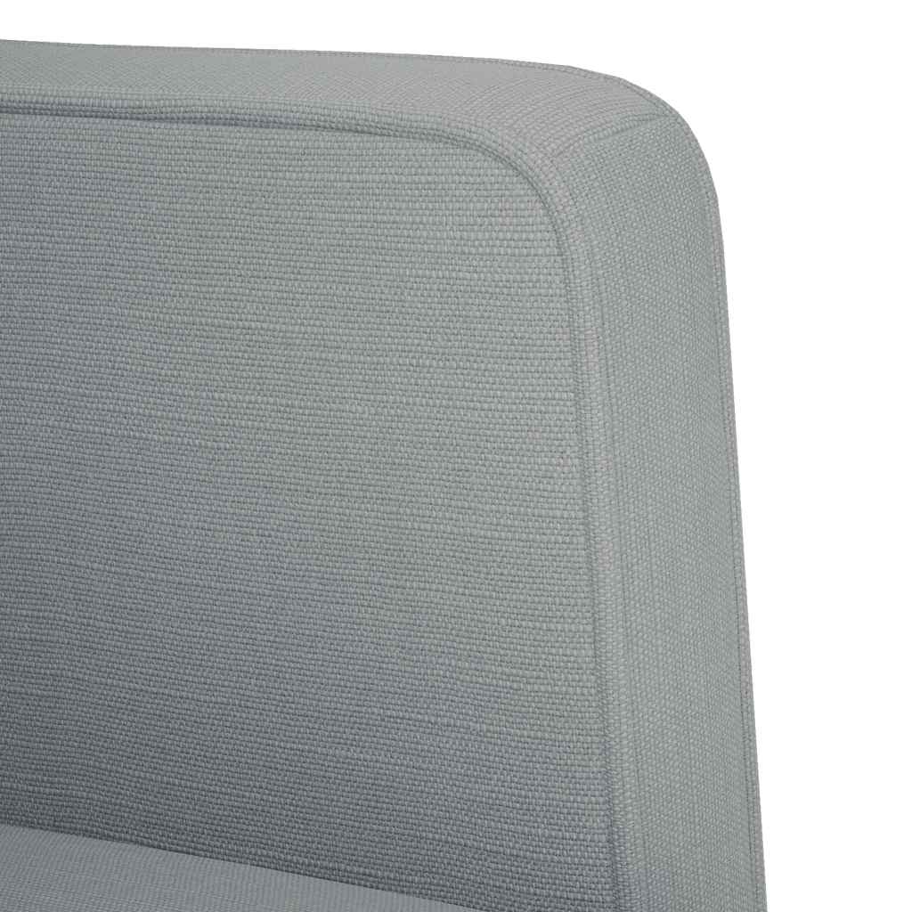 sofastol med armlæn 53 cm stof lysegrå