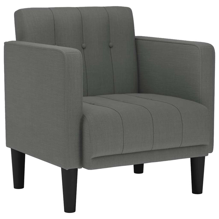 sofastol med armlæn 53 cm stof mørkegrå