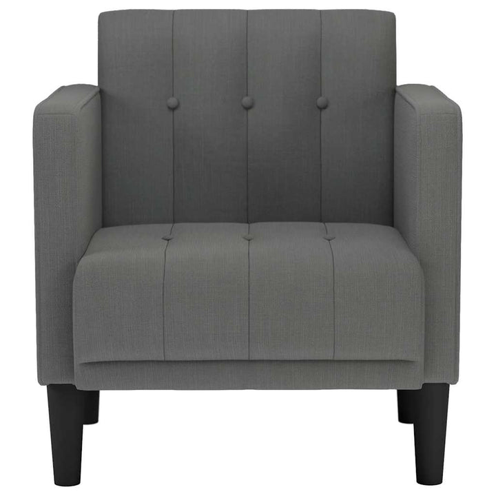 sofastol med armlæn 53 cm stof mørkegrå