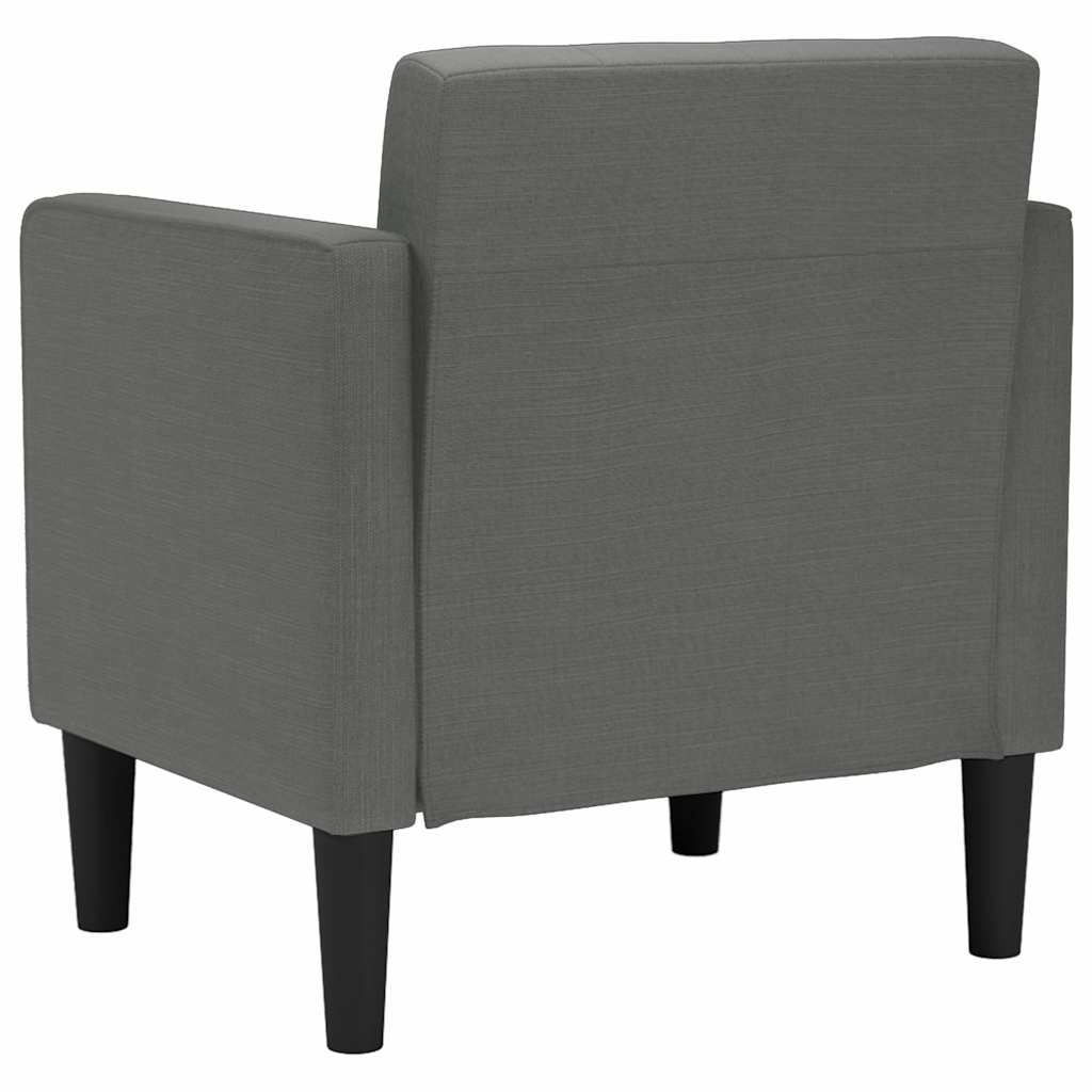sofastol med armlæn 53 cm stof mørkegrå