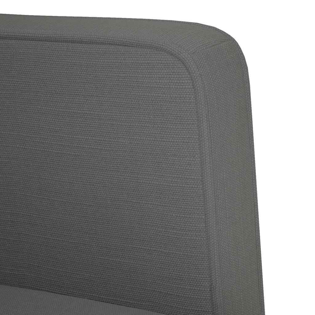 sofastol med armlæn 53 cm stof mørkegrå