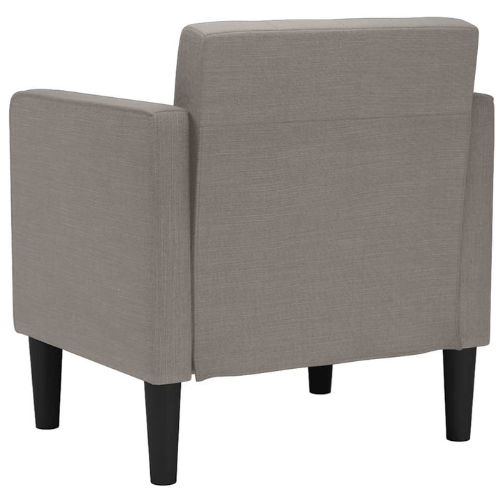 sofastol med armlæn 53 cm stof gråbrun