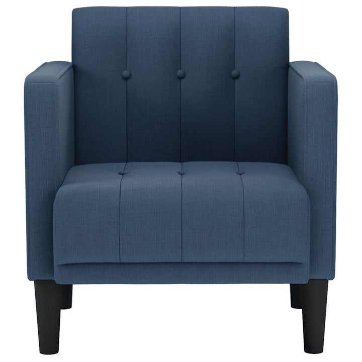 sofastol med armlæn 53 cm stof blå