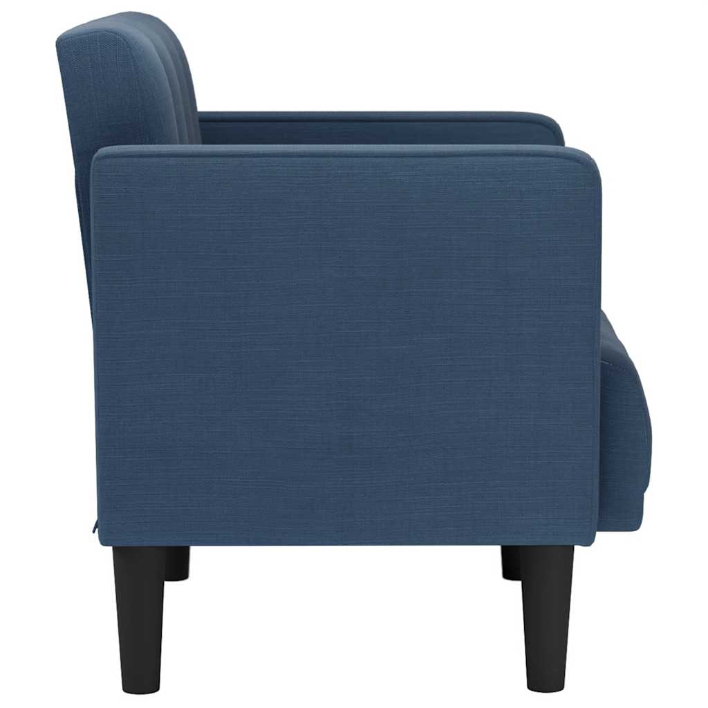 sofastol med armlæn 53 cm stof blå