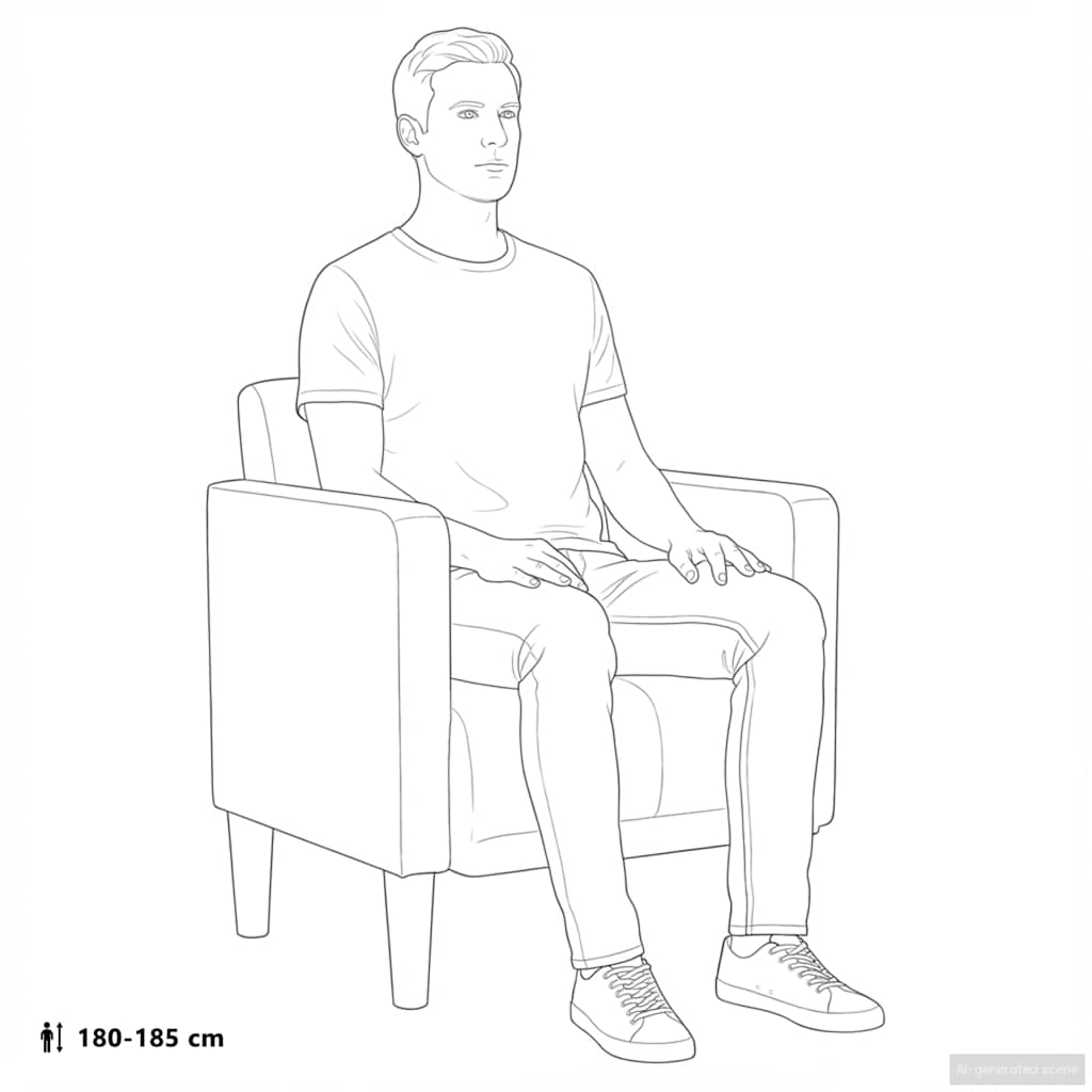 sofastol med armlæn 53 cm stof lysegul