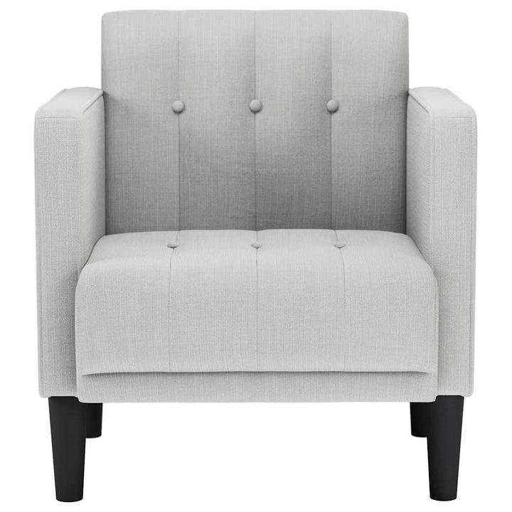 sofastol med armlæn 53 cm stof skygrå