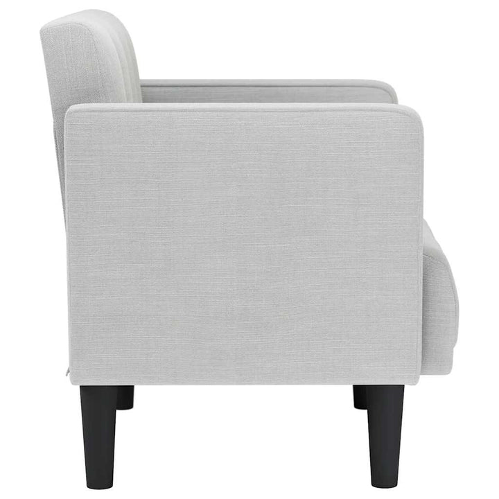 sofastol med armlæn 53 cm stof skygrå