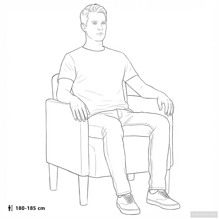 sofastol med armlæn 54 cm fløjl lysegrå